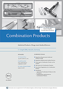 Combination Products - Medicinal Products /Drugs meet Medical Devices