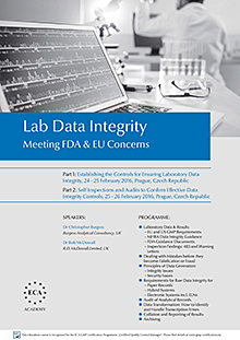 Lab Data Integrity, Part 1 and Part 2