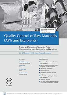 Quality Control of Raw Materials (APIs and Excipients)